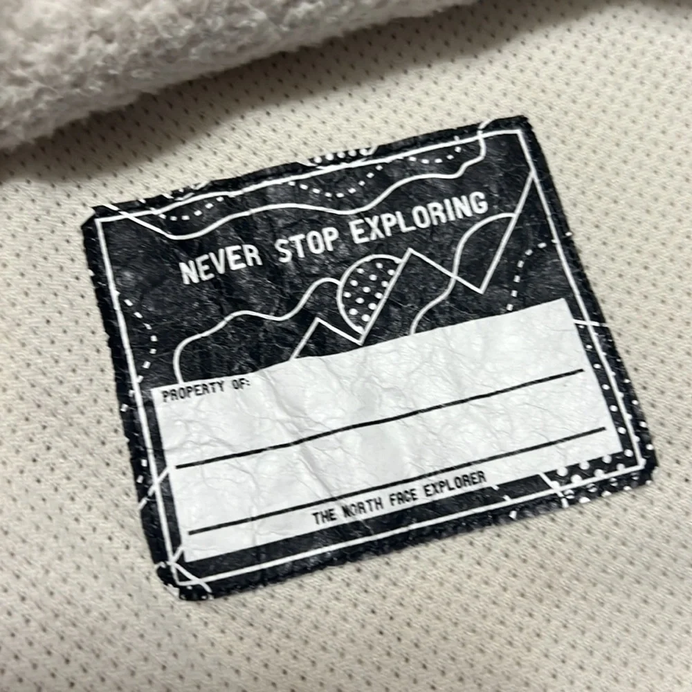 North Face Teddy Bear High Neck Sherpa Pullover Sweater Sz M(10/12) - Picture 6 of 8